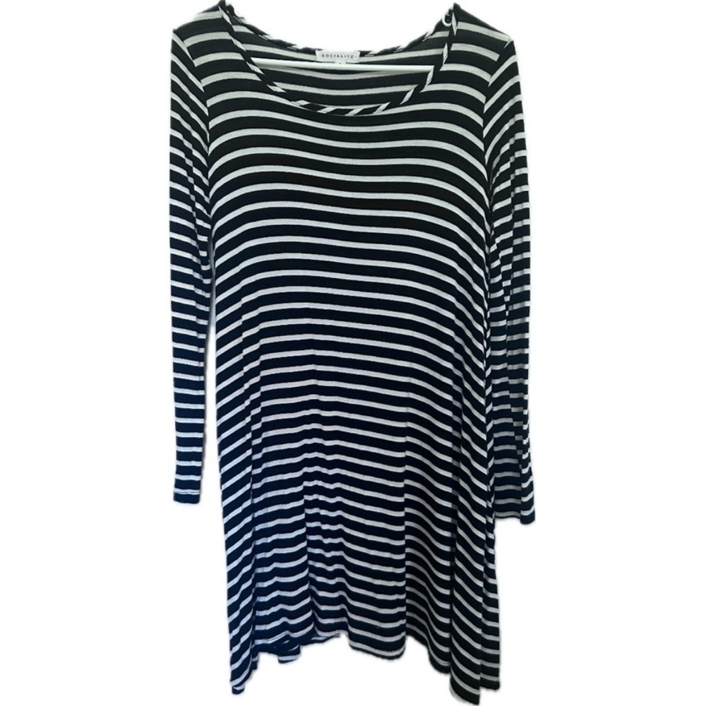 Black & White Striped Dress